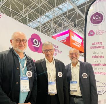 De droite à gauche : Simon Lovino, Pascal Farnault, Patrice Pourchet